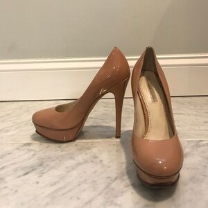Vera Wang Lavender Zoey Patent Nude Heels 7.5